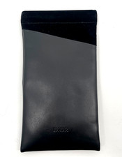 Christian Dior Sunglasses Soft Case Black Magnetic Pouch solid logo
