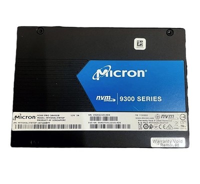 Hard drive Micron 3.84TB SSD NVMe PCIe 3.0x4 U.2 TLC RI MTFDHAL3T8TDP-1AT1ZABYY