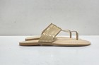 Kate Spade Women's Thong Sandals Khaki Patent Leather Slip-On 8.5 — photo 3