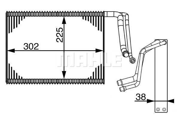Mahle AE 143 000S Verdampfer, Klimaanlage FüR BMW 1 (F20)-image