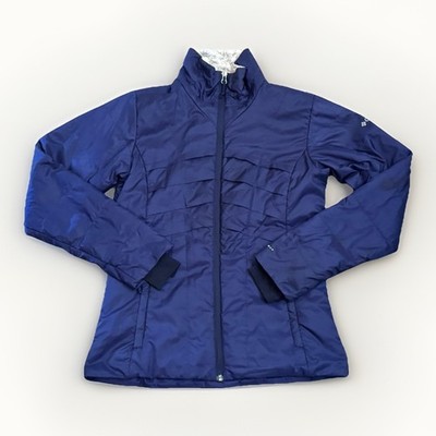 Columbia Omni-Heat Insulated Full Zip Quilted Lined Blue Jacket Women's Small