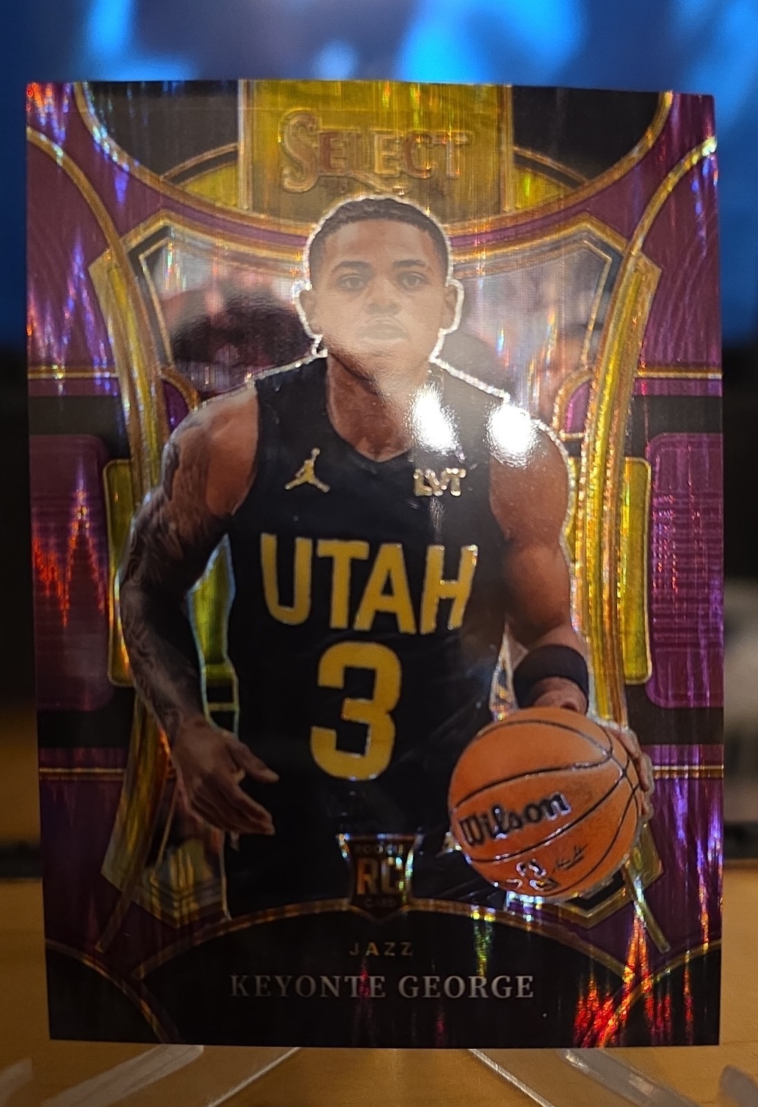 2023-24 Panini Select - Mezzanine Level Keyonte George #305 Purple Flash /175