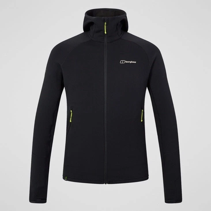 Berghaus Hombre Kinetic Powerstretch Sudadera con Capucha Negra NUEVA Foto 3 de 4
