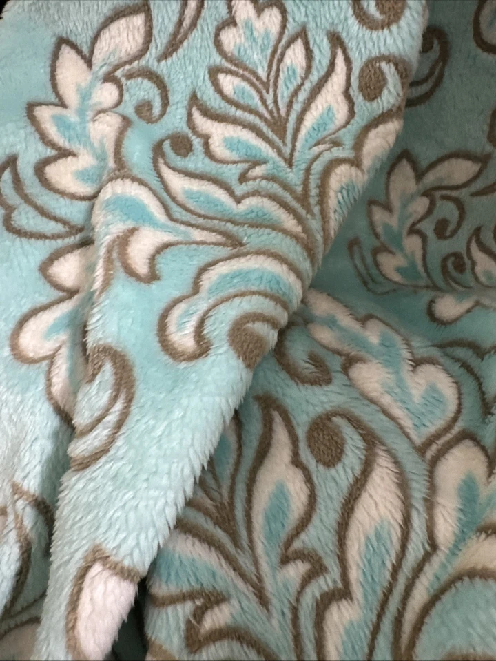 Minky, Minkee 30” Square For Baby Blanket Plush Fabric By Benartex - Image 3 of 4