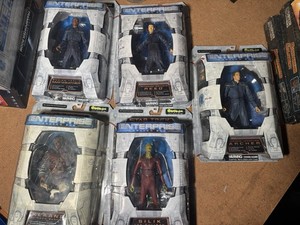 Star Trek Enterprise Lot Five Figures, Broken Bow Art Asylum Archer Reed