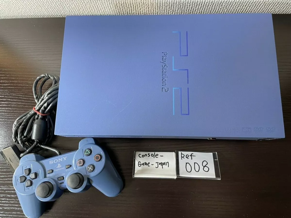 SONY PS2 PlayStation 2 SCPH-39000 Aqua Blue Game Console NO Box REF008