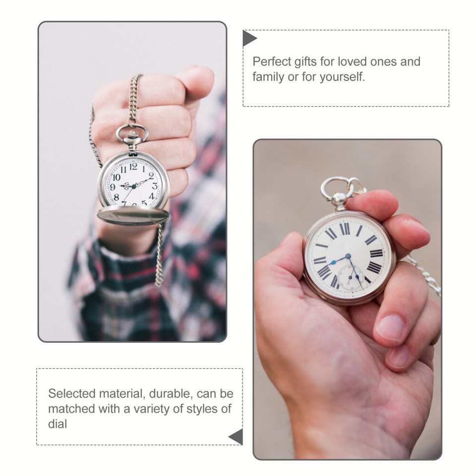 3 Pcs Bronze Watch Chain Replacement Pocket Golden Chains Silver eBay