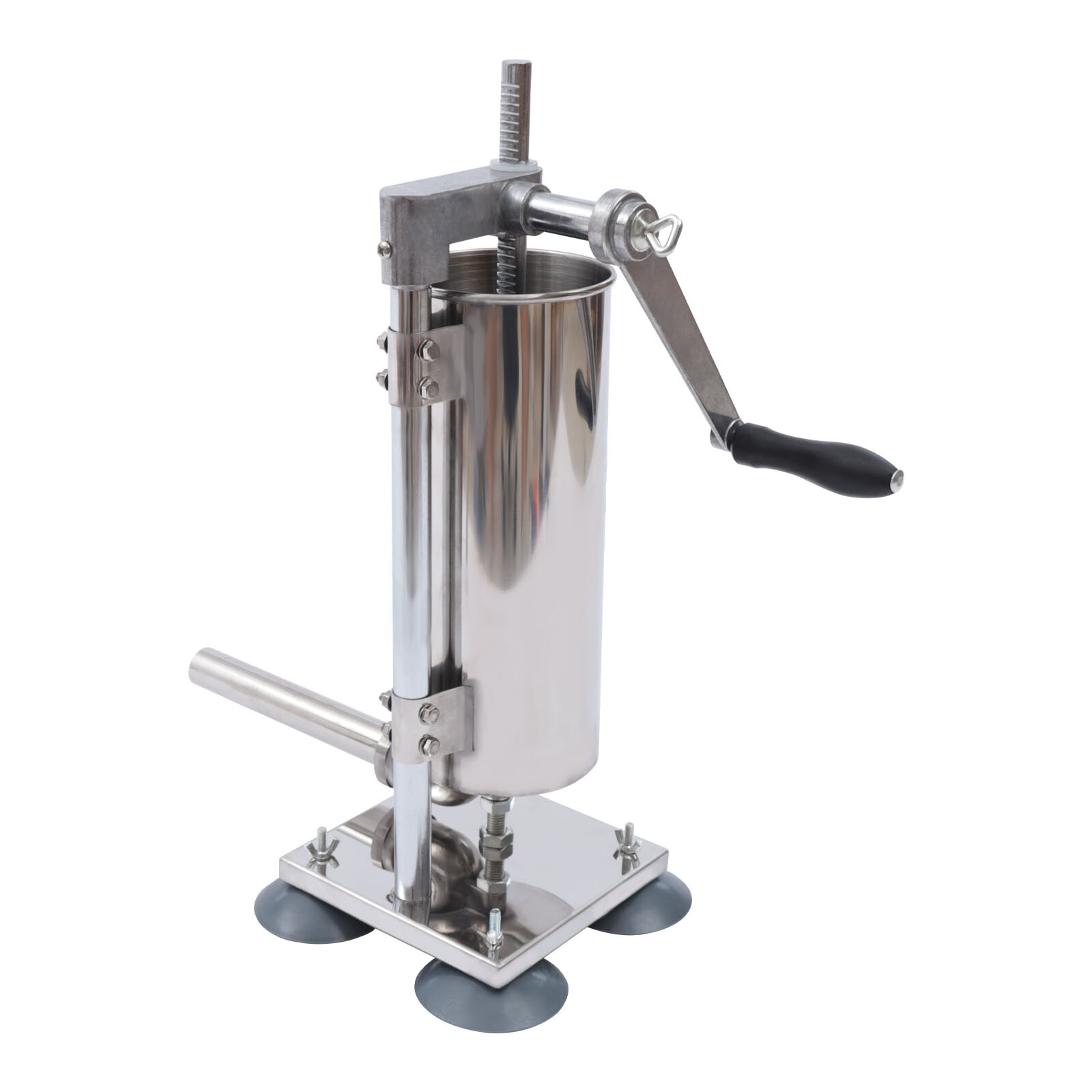 3L Stainless Steel Sausage Filler Stuffer Meat Machine Vertical Salami  Maker 6lb