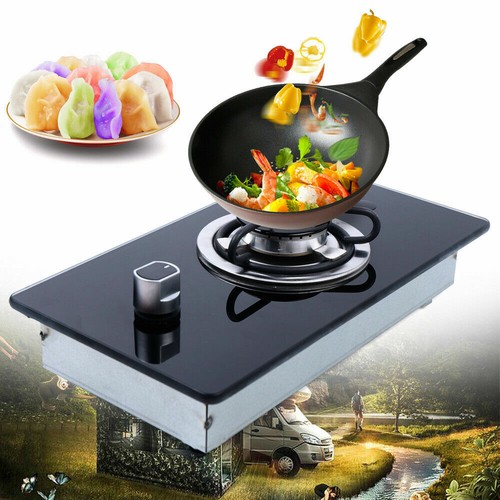 Barco caravana RV cámper 1 quemador GLP gas estufa placa vidrio templado cocina - Imagen 7 de 11