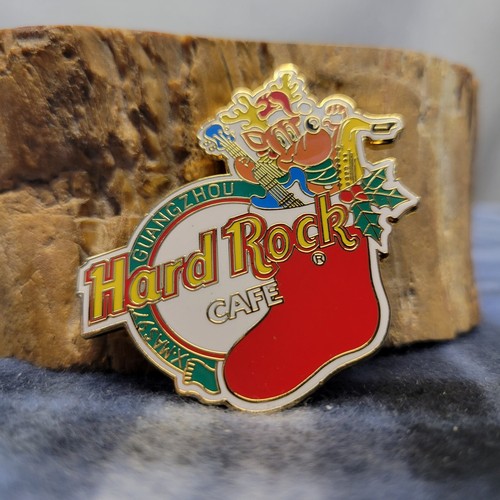 Prendedor de Navidad Hard Rock Café Guangzhou X-Mas 1997 vintage - Imagen 2 de 2