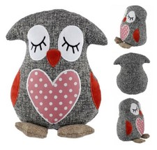 Tappo Fermo Porta Tessuto A Polka Punto Novità Gufo Peso Cuneo Pesante Arredamento Casa