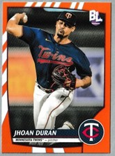 2023 Topps Big League Electric Orange Parallel Jhoan Duran #33 Minnesota Twins