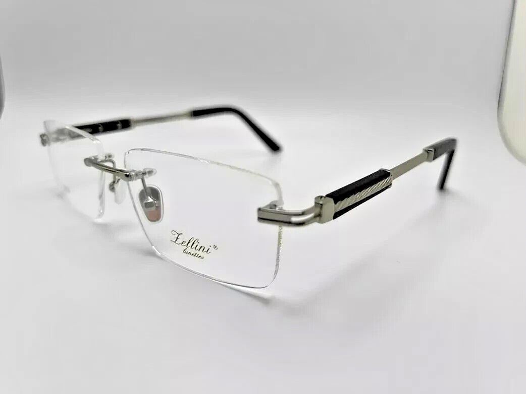 Серебряные оправы для очков без оправы Zellini Lunettes ZL1304 C2 весом 23 кг 56-18-145