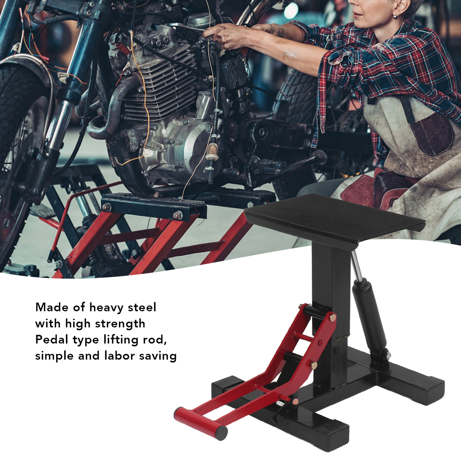 400KG Motorcycle Scissor Lift Bike ATVs Repair Stand Motorbike Jack Table Bench eBay