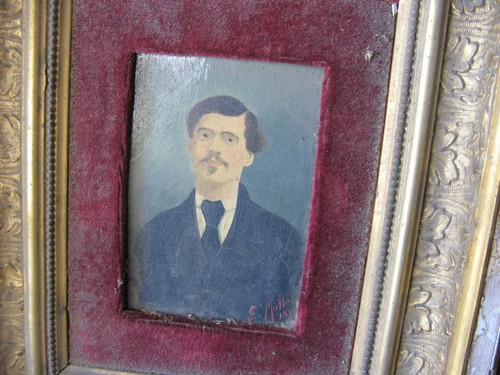Ancienne paire d'huile sur panneaux, 2 portraits par Edouard Mottet 1894 Paris - Picture 19 of 19