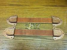 Trunk,Chest & Box-2 Leather Handles+ 4-Metal Retainers + Tacks & Nails-M