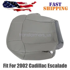 Driver Bottom Perforated Leather Seat Cover Gray NEW For 2002 Cadillac Escalade