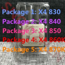 AMD Athlon X4 830 840 850 860K 870K 880K CPU Quad-Core Socket FM2+ Processor