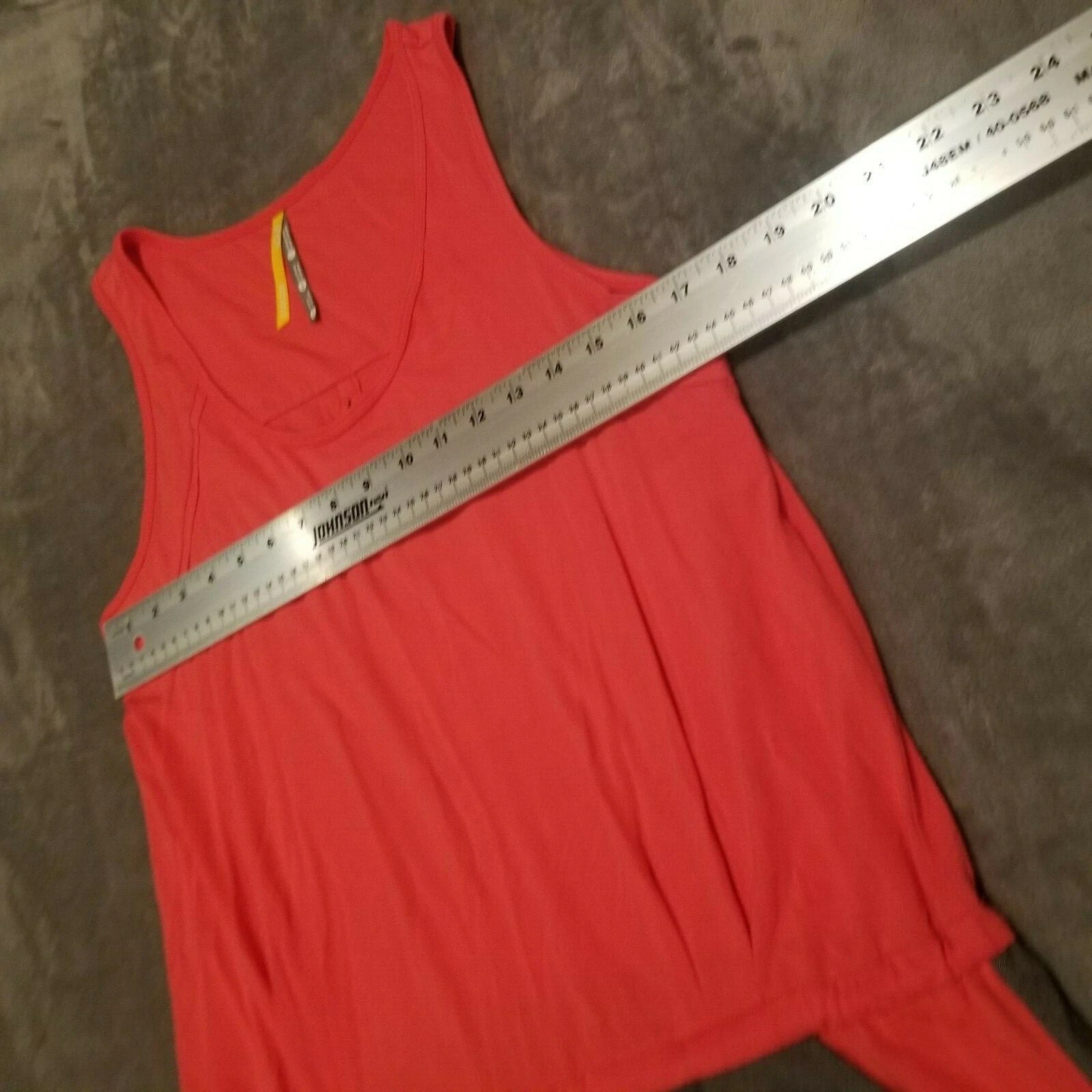 lole scoop neck drawstring colorblock gray tank-top