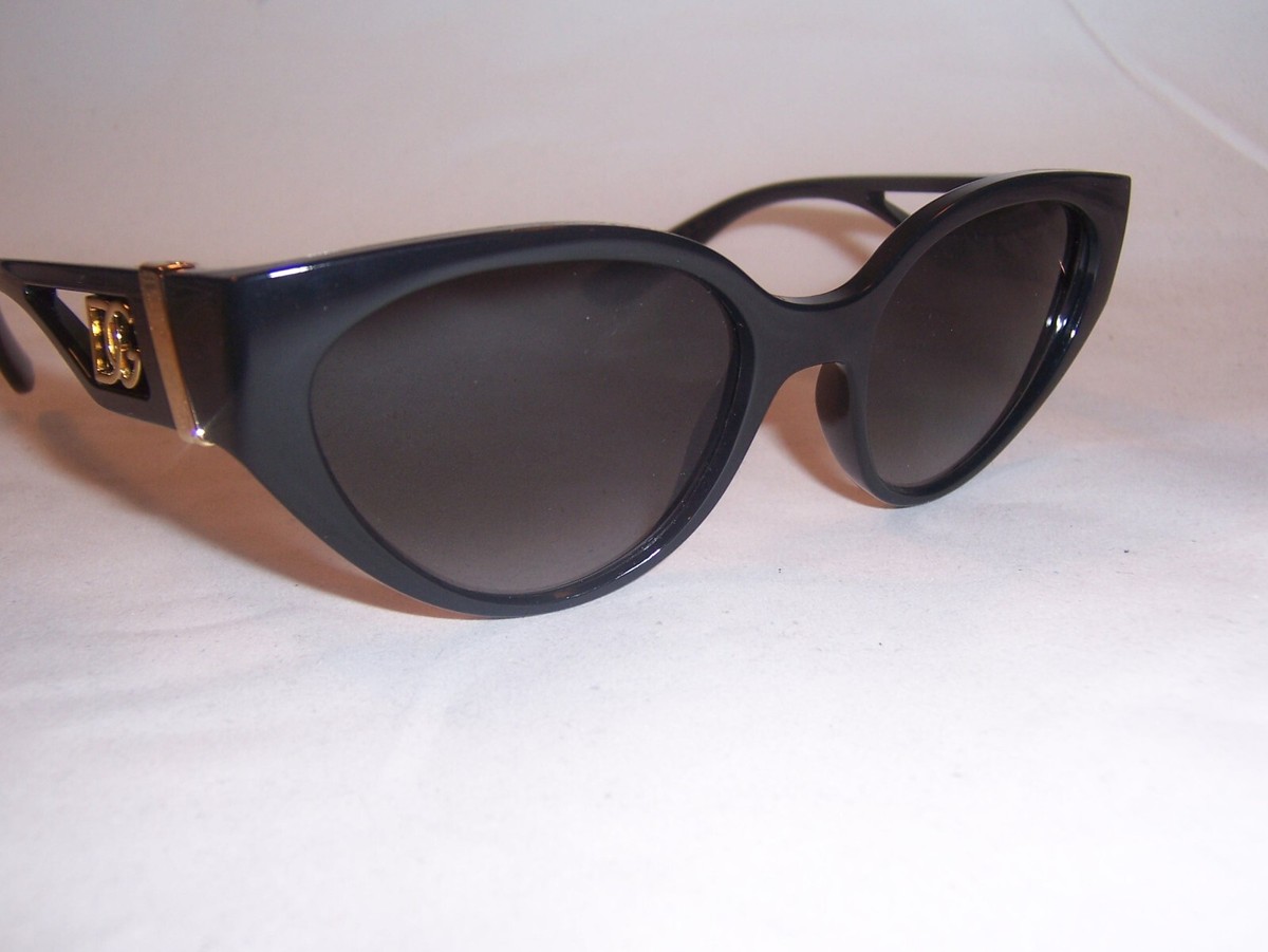 DOLCE&GABBANA DG6146 ブラック サングラス Dolce&Gabbana DG6146 XL (54 - 19) with Grey lenses and Black