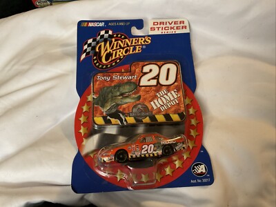 Winners Circle 1/64- #20 Tony Stewart- Jurassic Park-Drivers Sticker Series-2002