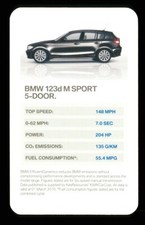 1 x info card BMW 123d M SPORT 5-DOOR - R08