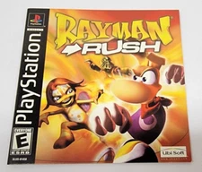 Rayman Rush Authentic Instruction Booklet Manual Only w/ Registrations Card PS1