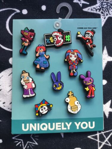Crocs Handmade jibbitz 5pc amazing digital circus Pomni bubble Jax shoe charms - Picture 25 of 28