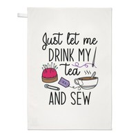 Nur Let Me GeträNk My Tee Und Sew Geschirrtuch SpüLlappen Lustig NäHen Introvert