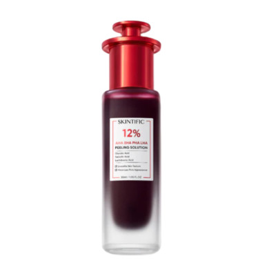 SKINTIFIC AHA BHA PHA LHA Peeling Solution Reduces blackheads Minimizes 30 ml x1