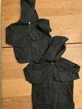 BLACK TODDLER HOODIES set of 2: 2 YEAR  4 YEAR 