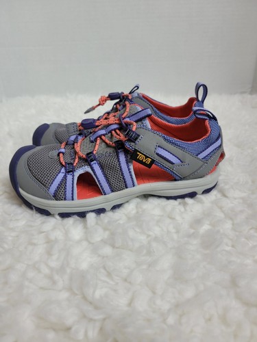 Teva Kids Manatee Sport Sandals Size 2 Gray Closed Toe Hiking Outdoor Water - Picture 3 of 10