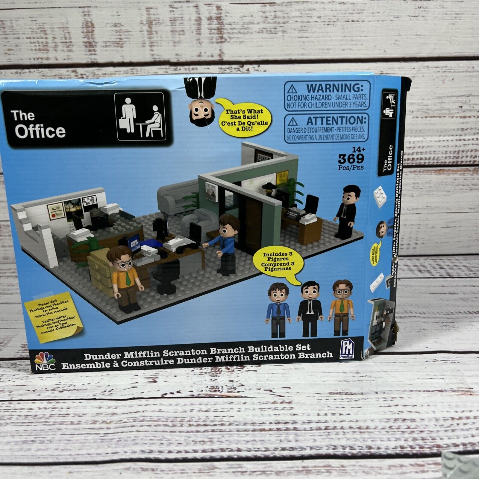 New DUNDER MIFFLIN Scranton Branch CONSTRUCTION SET Phatmojo THE OFFICE  Figures