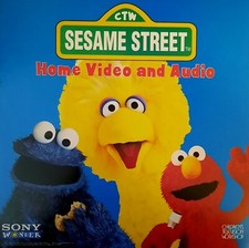 Vtg. 1996 Sesame Street 12" Poster Sony Home Video Big Bird Cookie Monster Elmo