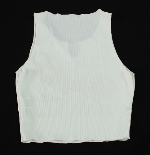 Shein Women's EZwear Palm Tree & Slogan Graphic Tank Top JG3 White Small - Picture 3 of 3