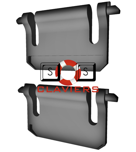 Tecknet Mechanical Keyboard X705 Spare Replacement Tilt Leg Stand Foot Set - 第 1/3 張圖片