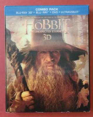 The Hobbit: An Unexpected Journey 3D (Blu-ray 3D/2D/DVD) w/ Lenticular Slipcover