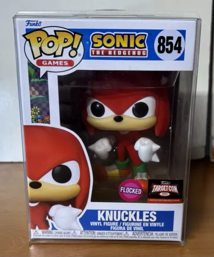 Funko Pop: Sonic The Hedgehog - Knuckles(Flocked) 2022 Target Con