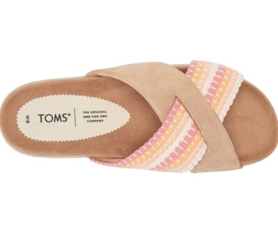 TOMS NEW! Paloma Slip-on Suede Sandals Size 10