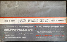 Vtg, Original & Rare Royal Typewriter Instruction Manual 