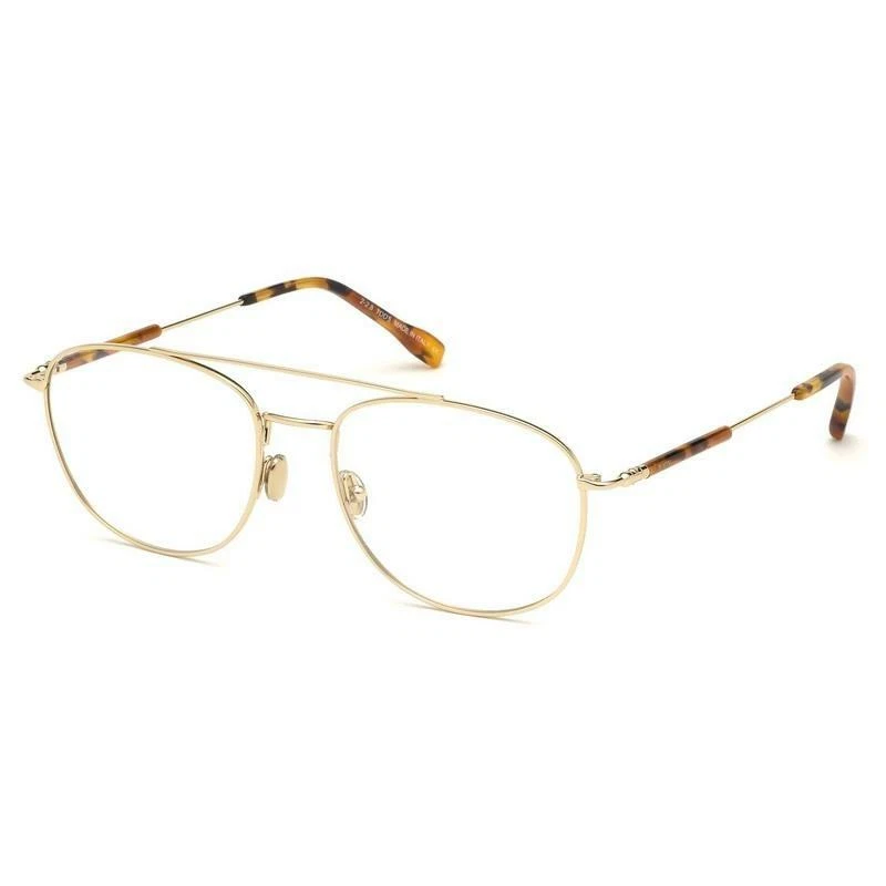 Tod's TO 5216 Gold Tortoise 032 Metal Aviator Eyeglasses Frame 56-18-145 TO5216