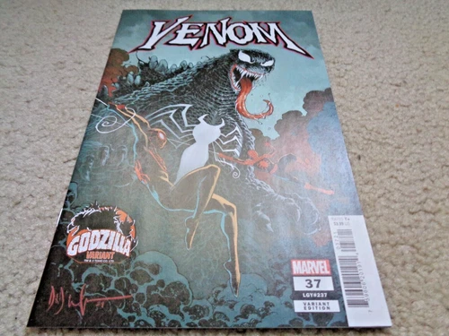 VENOM #37 COMIC BOOK KEY HOT!! 2024 NR-MINT VARIANT GODZILLA COVER DAVE WACHTER