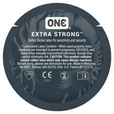 ONE Extra Strength, Strong Lubricated Bulk Latex Condoms  Silver Pocket Case