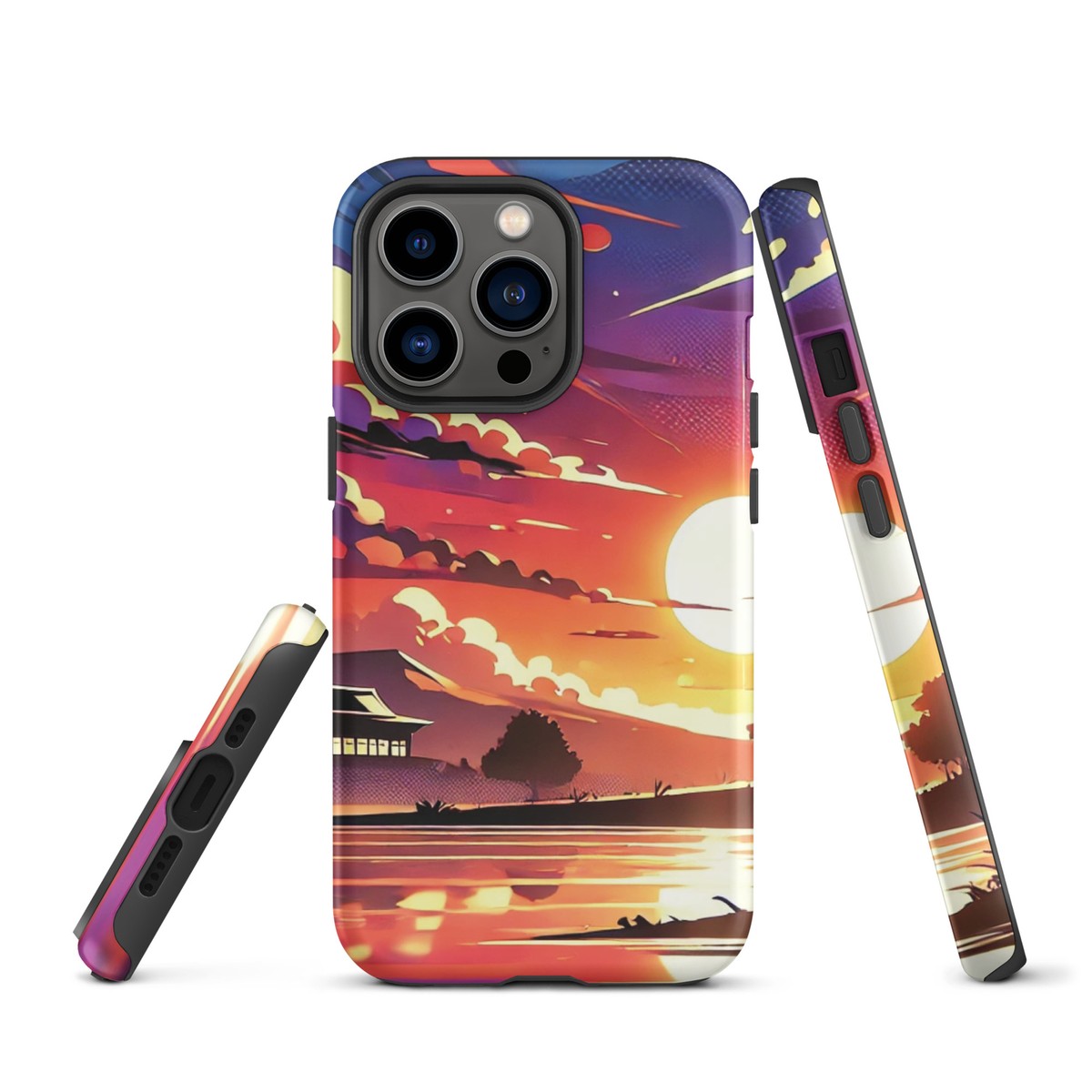 iPhone - tominaga Tough iPhone® Case - Anime Sunset - MangaFreak Designs | eBay