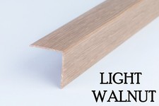 WOOD EFFECT PLASTIC PVC CORNER 90 DEGREE ANGLE TRIM 2.5 METERS VARIOUS SIZES