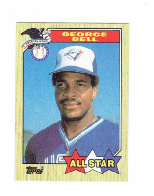 【レア@1980】ルビースター George Bell All Star OF #612 1986 AL Leaders Topps 1997 Baseball