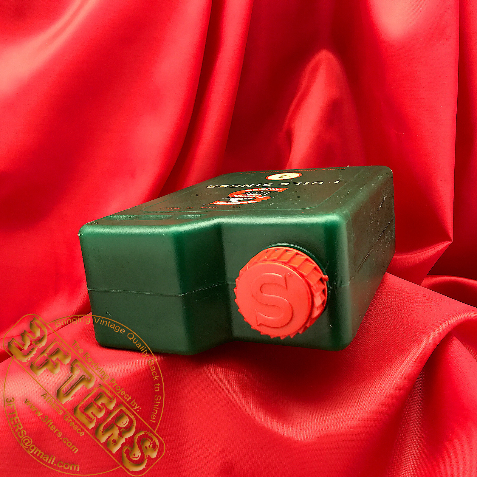 Vintage SINGER Sewing Machine Oil Container Large Plastic 1lt Can Oiler