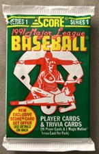 1991 Score Baseball Pack Greg Swindell Indians (Top) Matt Williams Giants (Back)
