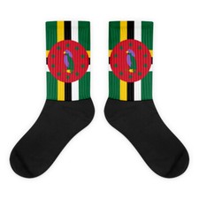 Dominica Flag Socks