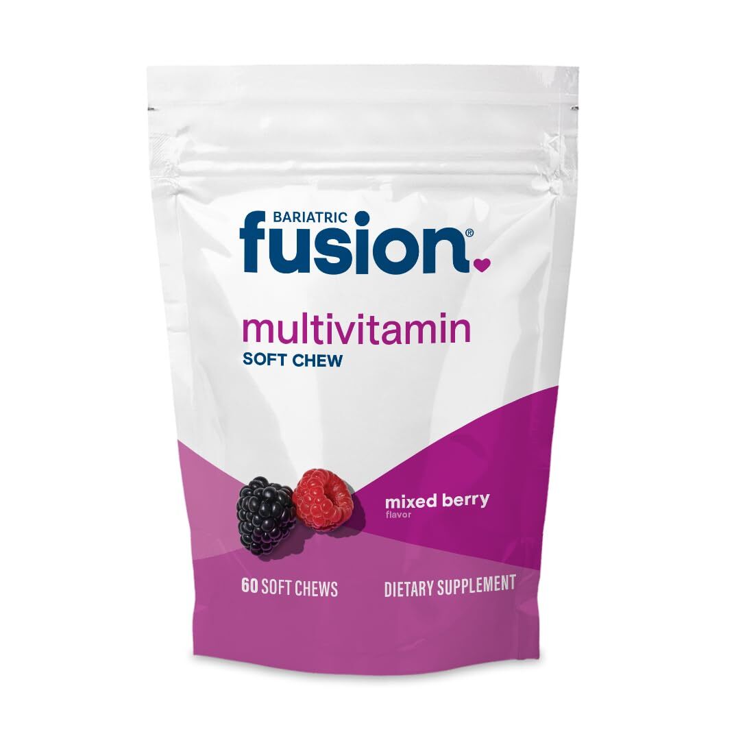 Bariatric Multivitamin Soft Chew | Mixed Berry Fruit Flavor Chewy | Sugar Fre...